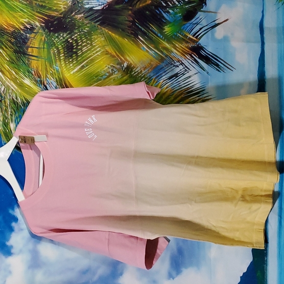 PINK Victoria's Secret Tops - Pink Victoria's Secret Love Pink Short sleeves Ombre Women's Tshirt